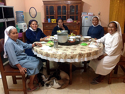 They don't speak English, and I don't speak Catholic